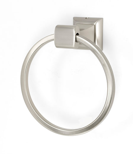 Alno A7440-SN: Manhattan Towel Ring - Satin Nickel