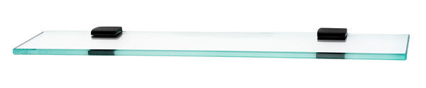 Alno A7450-24-BRZ: 24" Manhattan Glass Shelf w/Brackets - Bronze