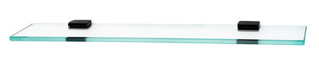 Alno A7450-24-BRZ: 24" Manhattan Glass Shelf w/Brackets - Bronze