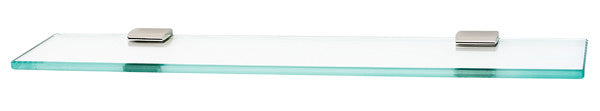 Alno A7450-24-PN: 24" Manhattan Glass Shelf w/Brackets - Polished Nickel
