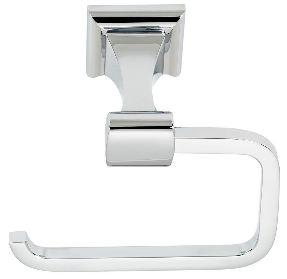 Alno A7466-PB/NL: Manhattan Single Post Tissue Holder - Unlacquered Brass