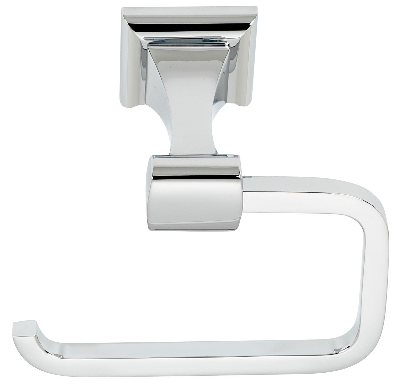 Alno A7466-PB/NL: Manhattan Single Post Tissue Holder - Unlacquered Brass