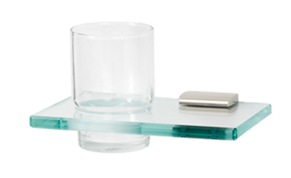 Alno A7470-PN: Manhattan Tumbler Holder w/Tumbler - Polished Nickel