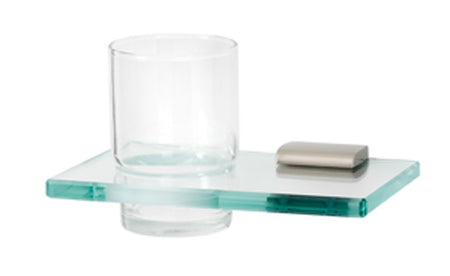 Alno A7470-SN: Manhattan Tumbler Holder w/Tumbler - Satin Nickel