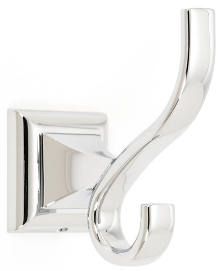 Alno A7499-PB/NL: Manhattan Double Robe Hook - Unlacquered Brass