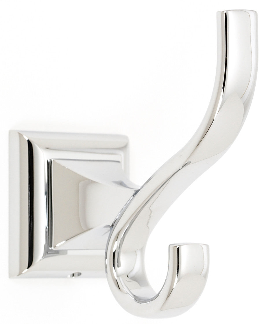Alno A7499-PB/NL: Manhattan Universal Robe Hook - Unlacquered Brass