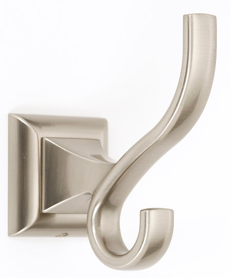Alno A7499-SN: Manhattan Double Robe Hook - Satin Nickel
