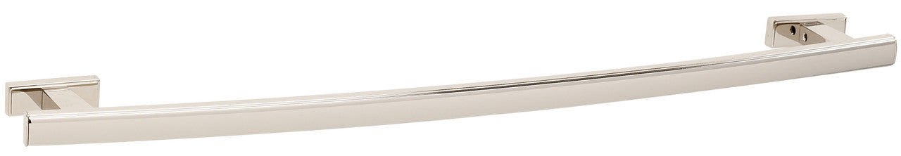 Alno A7520-18-PB/NL: 18" cc Arch Towel Bar - Unlacquered Brass