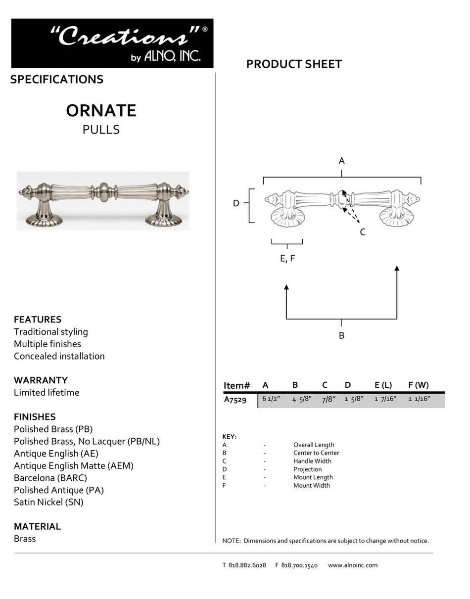 Specificaton Sheet