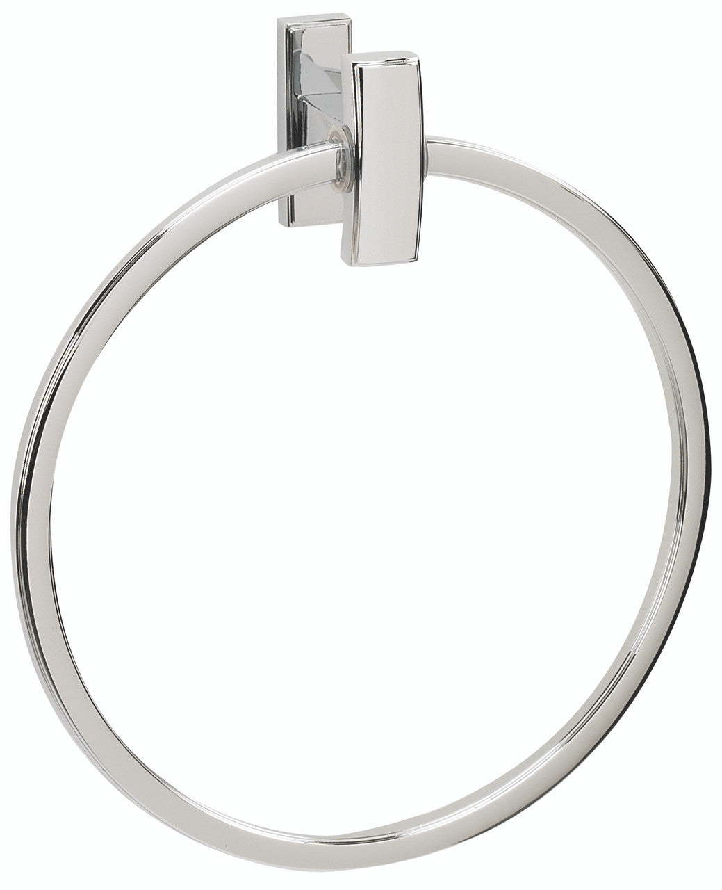 Alno A7540-PB/NL: 7" Arch Towel Ring - Unlacquered Brass