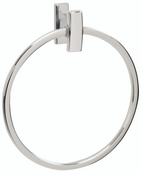 Alno A7540-PB/NL: 7" Arch Towel Ring - Unlacquered Brass