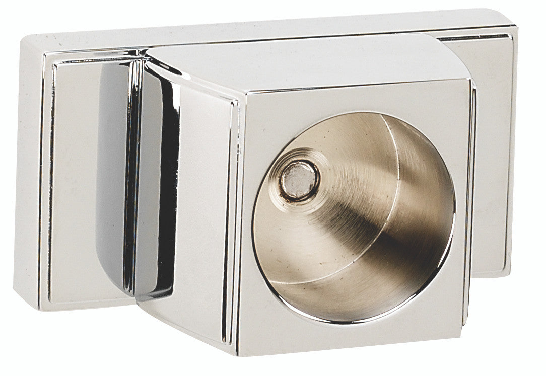 Alno A7546-PB/NL: Arch Shower Rod Mounting Brackets (pair) - Unlacquered Brass