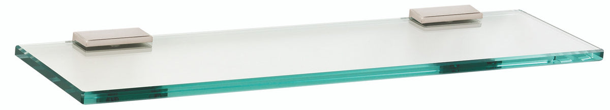 Alno A7550-18-PN: 18" Arch Glass Shelf w/Brackets - Polished Nickel