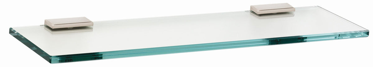 Alno A7550-24-PN: 24" Arch Glass Shelf w/Brackets - Polished Nickel