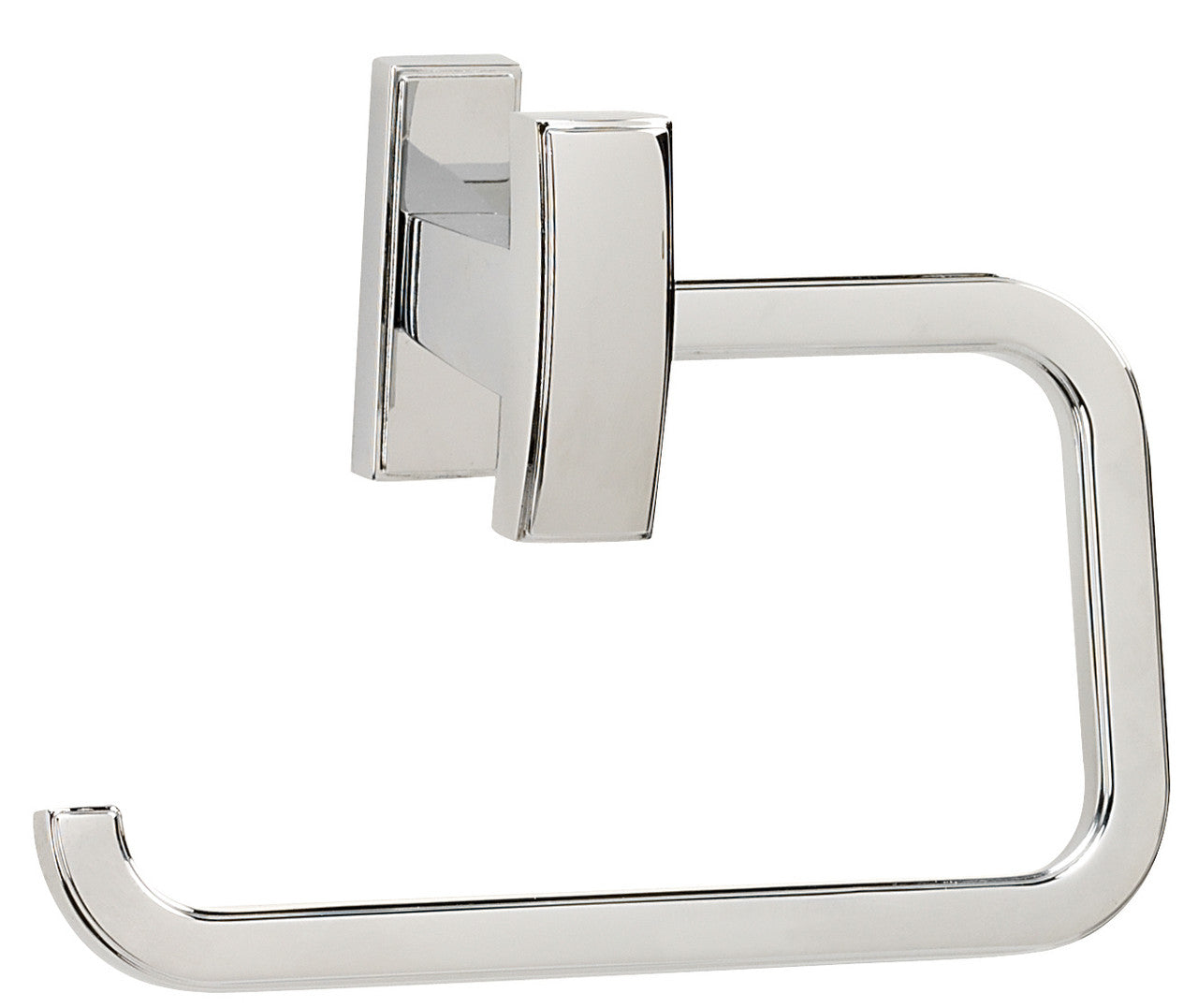 Alno A7566-PB/NL: Arch Single Post Tissue Holder - Unlacquered Brass