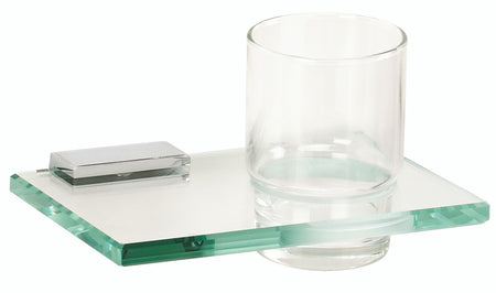 Alno A7570-PB/NL: Arch Tumbler Holder w/Tumbler - Unlacquered Brass