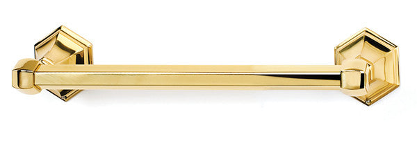 Alno A7720-12-PB: 12" cc Nicole Towel Bar - Polished Brass