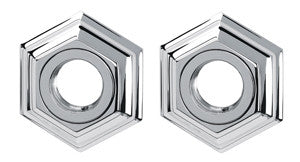 Alno A7724-PC: Nicole Grab Bar Mounting Brackets (pair) - Polished Chrome