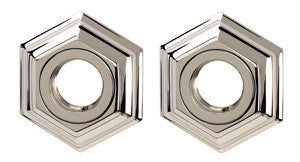 Alno A7724-PN: Nicole Grab Bar Mounting Brackets (pair) - Polished Nickel