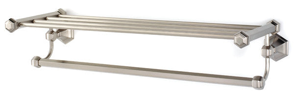 Alno A7726-24-SN: 24" cc Nicole Towel Rack - Satin Nickel