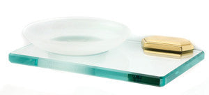 Alno A7730-PB: Nicole Soap Holder w/Dish - Polished Brass
