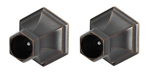 Alno A7746-BARC: Nicole Shower Rod Mounting Brackets (pair) - Barcelona