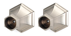 Alno A7746-SN: Nicole Shower Rod Mounting Brackets (pair) - Satin Nickel