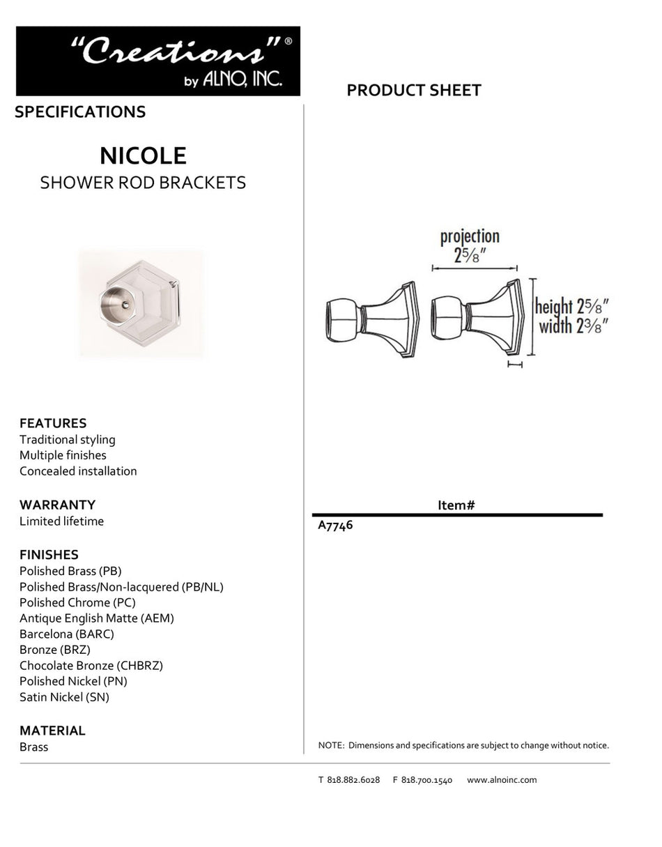 Specificaton Sheet