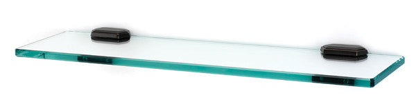 Alno A7750-18-BARC: 18" Nicole Glass Shelf w/Brackets - Barcelona