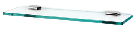 Alno A7750-18-PC: 18" cc Nicole Glass Shelf w/Brackets - Polished Chrome