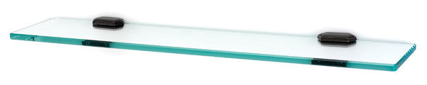 Alno A7750-24-BARC: 24" Nicole Glass Shelf w/Brackets - Barcelona