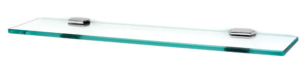 Alno A7750-24-PC: 24" cc Nicole Glass Shelf w/Brackets - Polished Chrome