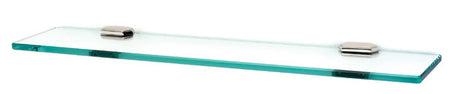 Alno A7750-24-PN: 24" cc Nicole Glass Shelf w/Brackets - Polished Nickel