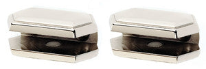 Alno A7750-PN: Nicole Shelf Mounting Brackets (pair) - Polished Nickel