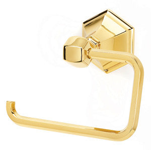 Alno A7766-PB/NL: Nicole Single Post Tissue Holder - Unlacquered Brass