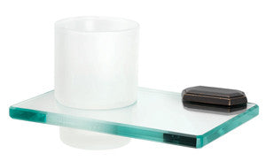 Alno A7770-BARC: Nicole Glass Tumbler w/Holder - Barcelona