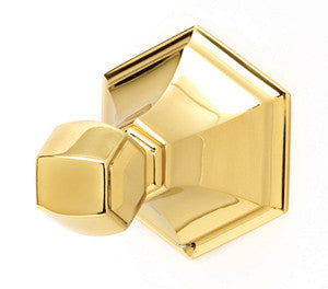 Alno A7780-PB/NL: 2-3/4" Nicole Robe Hook - Unlacquered Brass