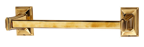 Alno A7920-12-PA: 12" cc Geometric Towel Bar - Polished Antique