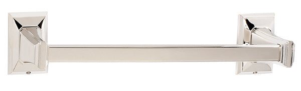 Alno A7920-12-PN: 12" cc Geometric Towel Bar - Polished Nickel