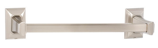 Alno A7920-12-SN: 12" cc Geometric Towel Bar - Satin Nickel