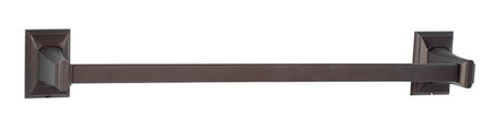 Alno A7920-18-CHBRZ: 18" cc Geometric Towel Bar - Chocolate Bronze