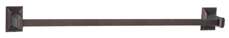 Alno A7920-24-CHBRZ: 24" cc Geometric Towel Bar - Chocolate Bronze