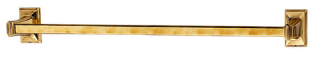 Alno A7920-24-PA: 24" cc Geometric Towel Bar - Polished Antique
