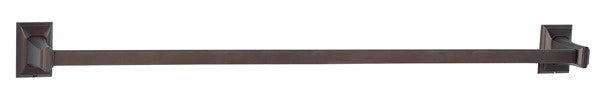 Alno A7920-30-CHBRZ: 30" cc Geometric Towel Bar - Chocolate Bronze