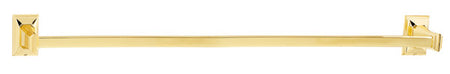 Alno A7920-30-PB: 30" cc Geometric Towel Bar - Polished Brass