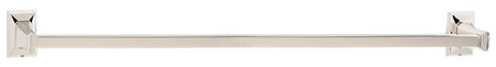 Alno A7920-30-PN: 30" cc Geometric Towel Bar - Polished Nickel