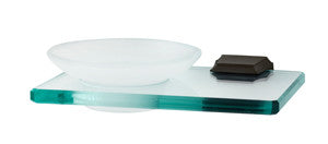 Alno A7930-CHBRZ: Geometric Soap Holder w/Dish - Chocolate Bronze