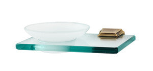 Alno A7930-PA: Geometric Soap Holder w/Dish - Polished Antique