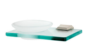 Alno A7930-PN: Geometric Soap Holder w/Dish - Polished Nickel
