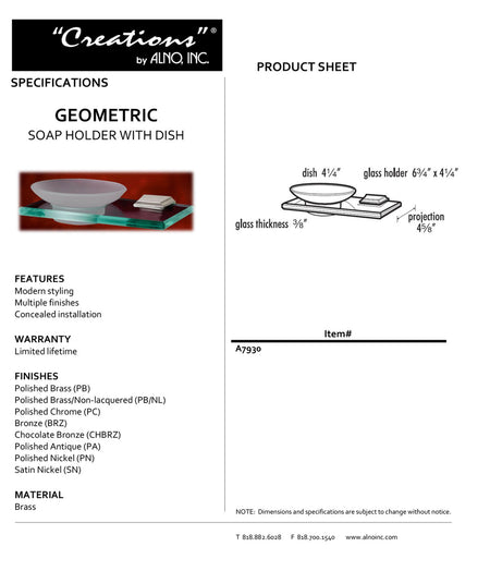 Specificaton Sheet